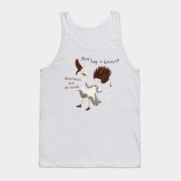 Alice and White Rabbit Tank Top by Ivan_Shatunov